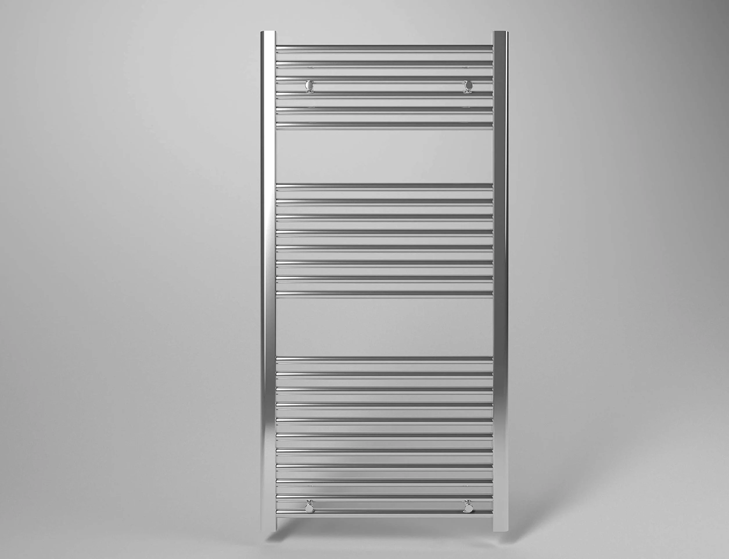 Scaldasalviette termoarredo 150x45 cm (int.40) cromato da bagno tubi dritti ROY