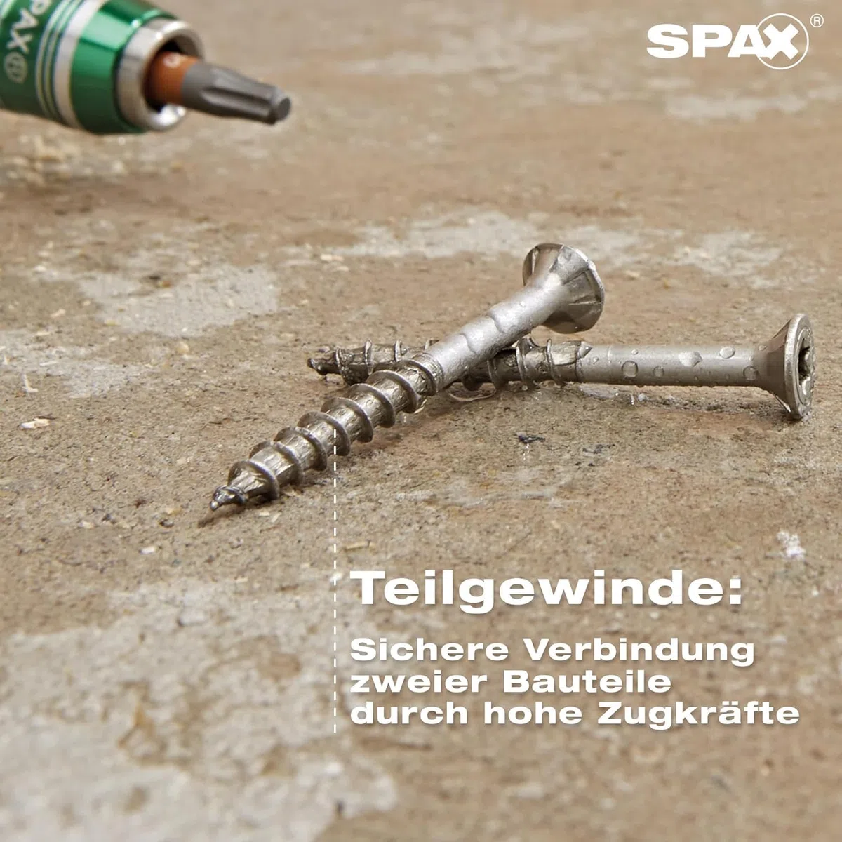 SPAX Viti in acciaio inox, 4 x 40 mm, 180 pezzi, filettatura parziale, a testa svasata T-STAR plus T20, 4CUT, in acciaio inox A2-800000276491