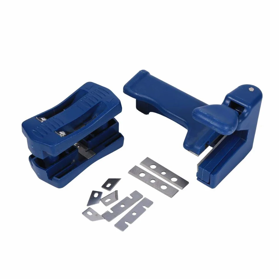 Fdit 2 Pezzi bordatrice Manuale rifilatura Set Manico rifilatrice bordatrice bordatrice rifilatura Manuale attrezzo per la Lavorazione del Legno