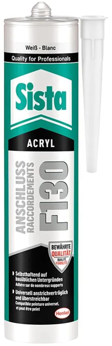 SISTA acrilico, 300 ML, BIANCO, l40ws