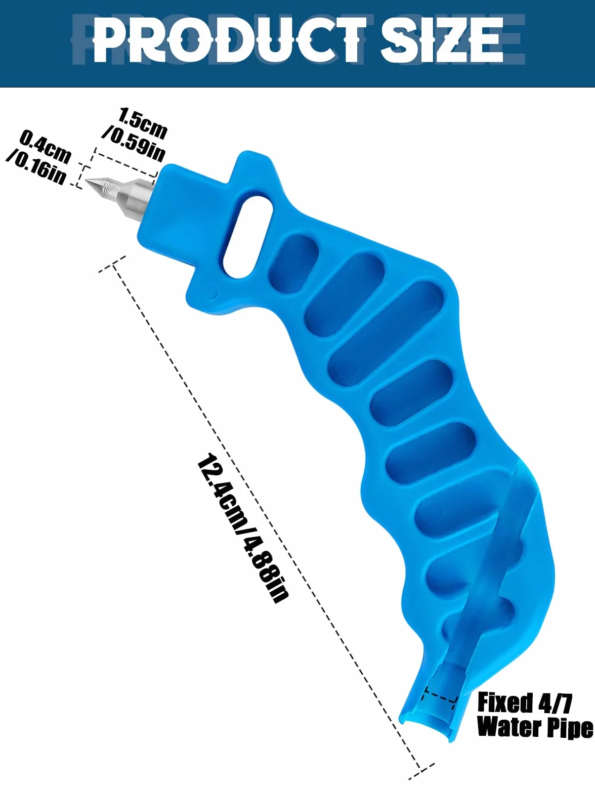 Kalolary Perforatrice 2 in 1 per tubo di irrigazione a goccia - Strumenti di inserimento per un montaggio più facile di 6,35 mm e inserimento dell'emettitore