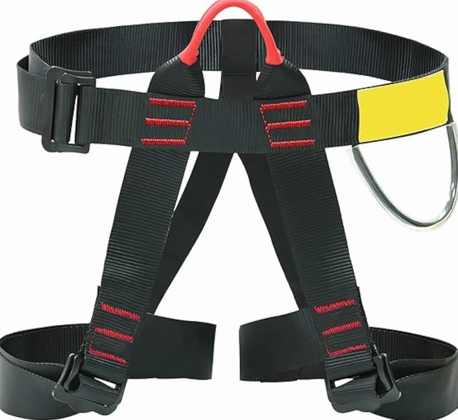 GBKDQQ Salvafuoco Cintura di Sicurezza Alpinismo Mezzo Corpo Attrezzatura da Arrampicata per Donne Uomini Bambini Nero