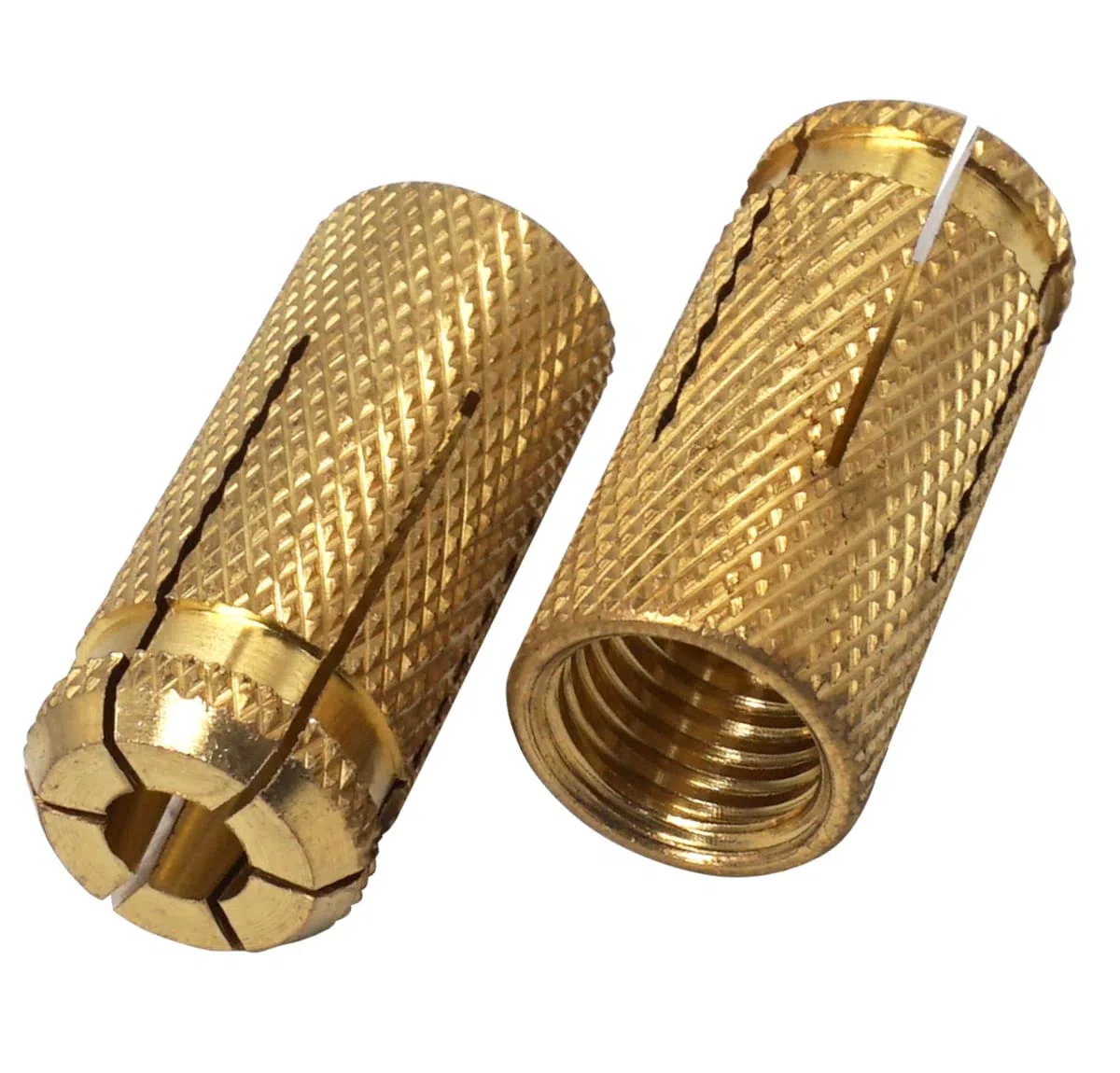 SKIR'CO (6 pz) Tasselli a scomparsa in ottone M16 x 45 mm, manicotto per bullone, tasselli a espansione per parete, tasselli per calcestruzzo in muratura