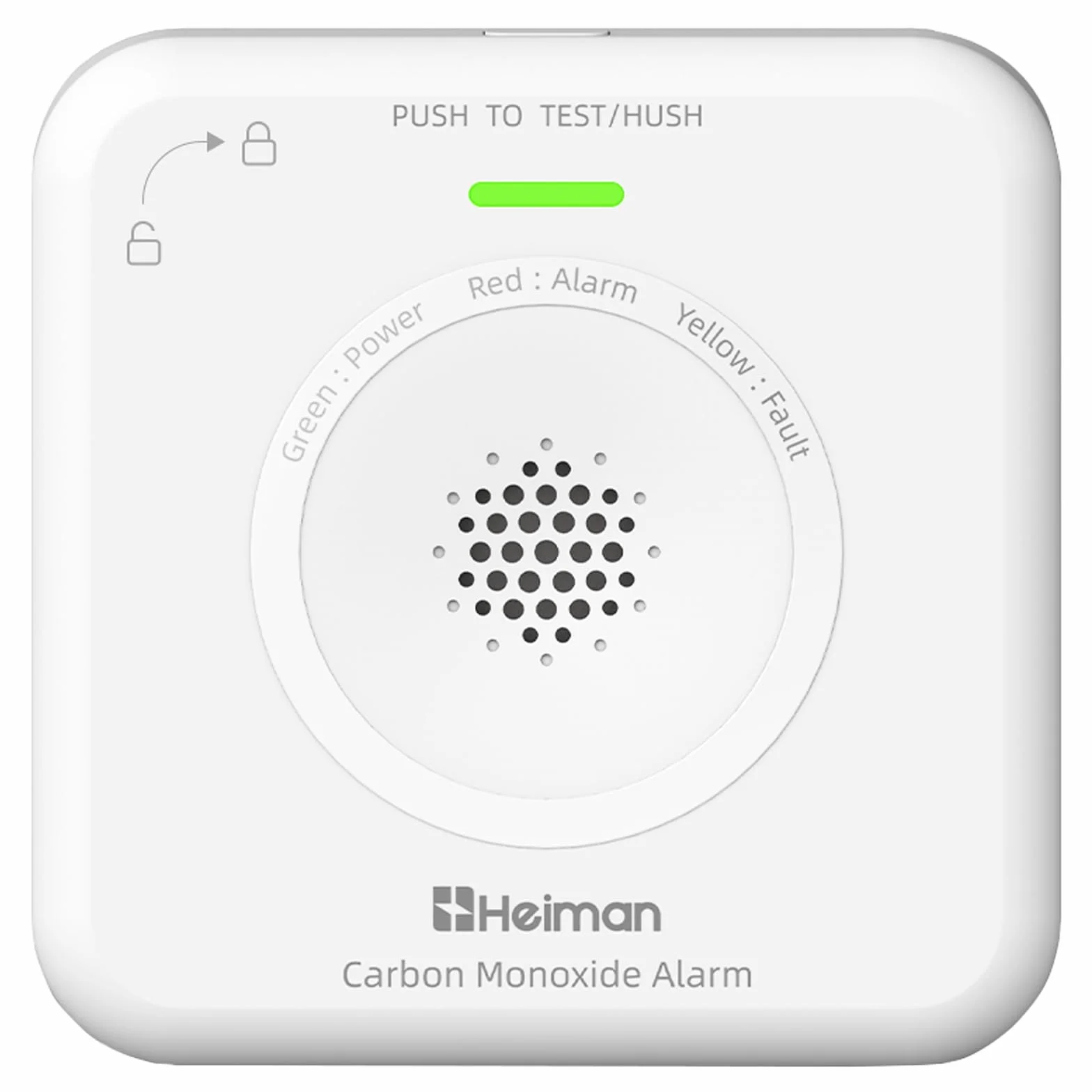 Heiman Rilevatore di Monossido di Carbonio (CO) Interconnesso, Sensore Elettrochimico 10 Anni, Allarme 85 dB, Batterie AA Sostituibili, Certificato EN 50291, Portatile per Casa (1 PCS)