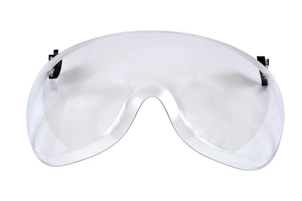 3M X5-SV01-CE Visiera corta per elmetto X5000 e X5500, trasparente anti-appannamento anti-graffio in policarbonato 10 unità/cartone