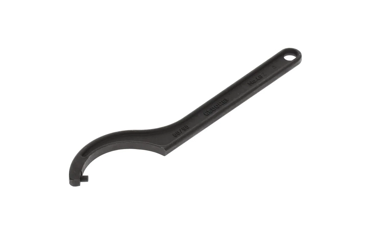 GEDORE Chiave a Settore Nasello Tondo, per Dadi Cilindrici con Fori Radiali, Chiave a Settore Moto e Bici, 80-90 mm, Diametro Punta 8 mm, Chiave a Cricchetto, 40 Z 80-90