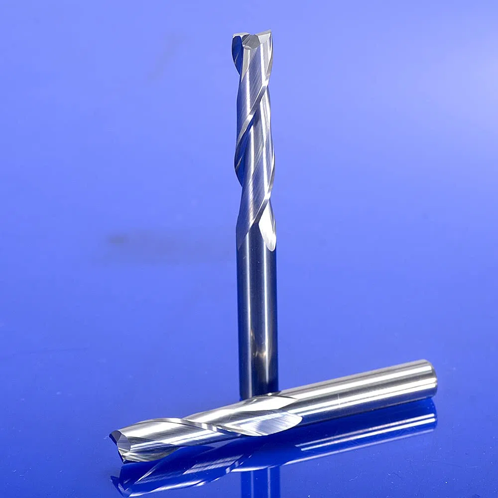HOZLY 1 mm 1,5 mm 2,0 mm 2,5 mm 3,175 mm Fresa elicoidale a 2 tagli in metallo duro per incisione CNC