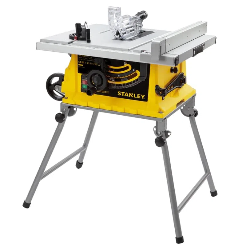 STANLEY Sierra de Mesa 1.800W Ø254mm, velocidad 4.800 rpm per artigiani e fai da te, per lavori precisi e rapidi, 254mm + 80mm