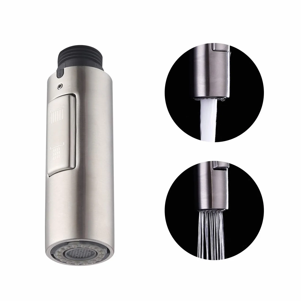 KES Soffione Estraibile Rubinetto Cucina Doccetta Estraibile Ricambio Doccetta Lavello Cucina Acciaio Inox SUS 304 Spazzolato, PFS200-2