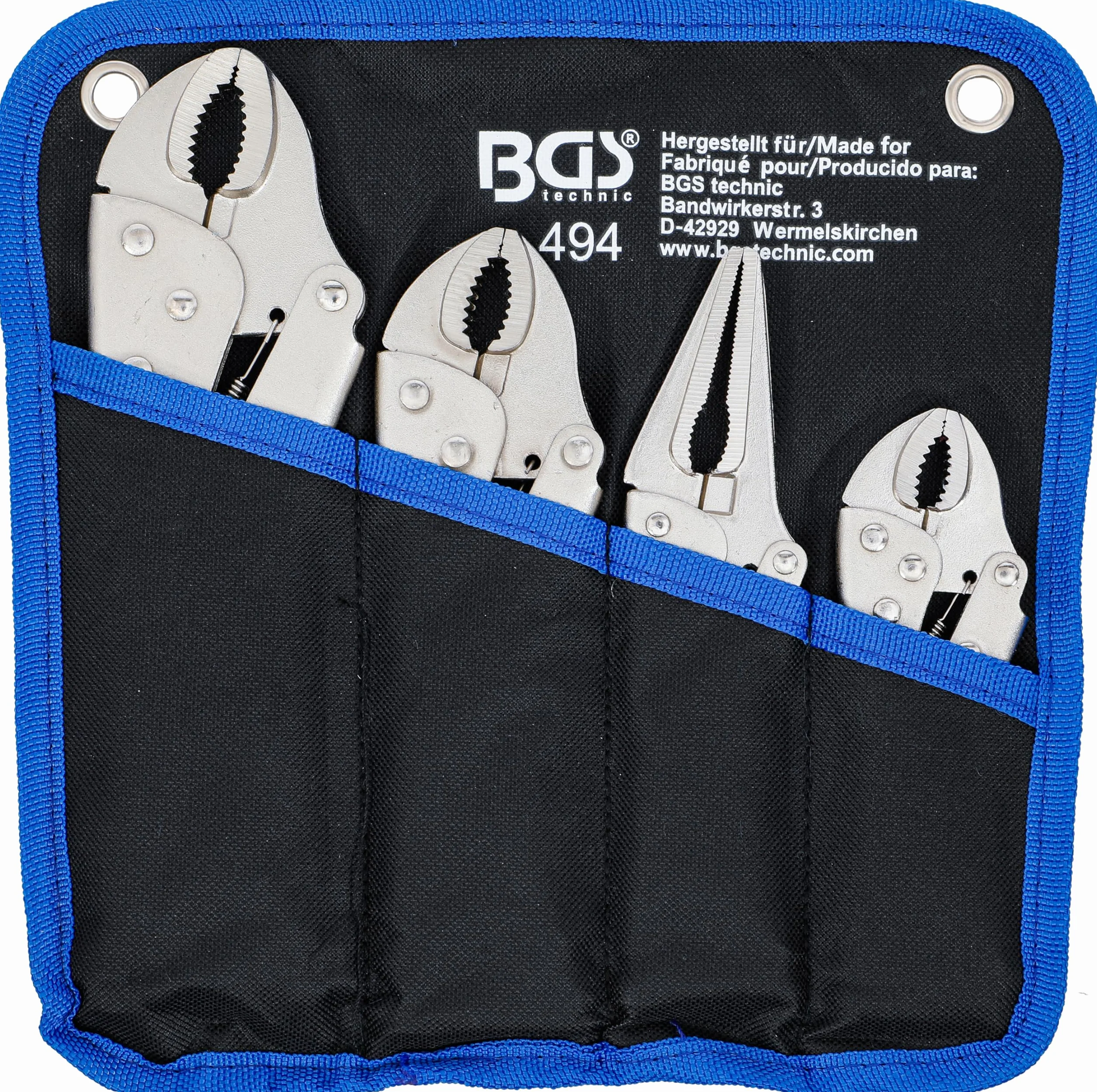 BGS 494 | Serie di pinze autobloccanti | 4 pz.