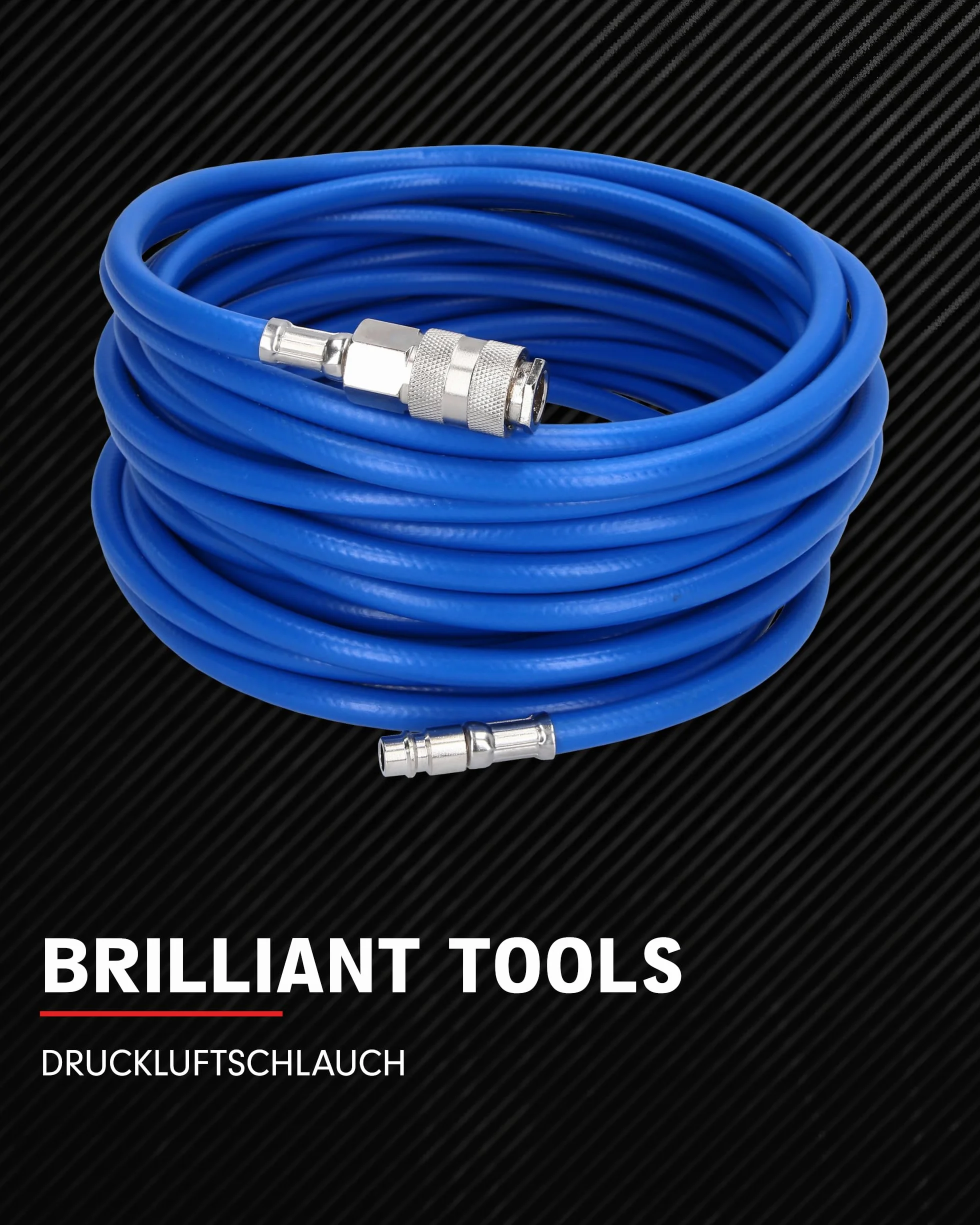 BRILLIANT TOOLS BT160005 Tubo flessibile aria compressa Ø 6 mm, 10 metri [Powered by KS TOOLS]