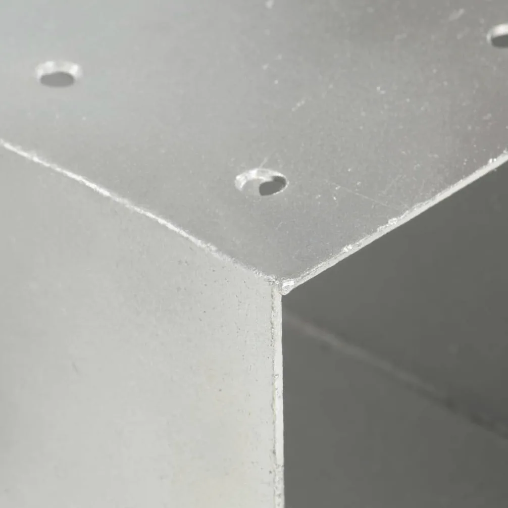 Connettori per Pali a Forma di Y 4 pz Metallo Zincato 71x71 mm