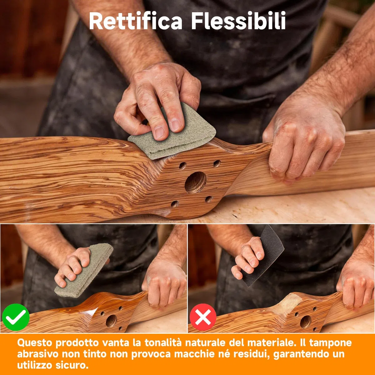 Rotolo Spugna Abrasiva 5 m x 95 mm Panno Tessuto Non Tessuto Abrasivo Grana 800, per legno Metallo Acciaio inox e molto altro ancora