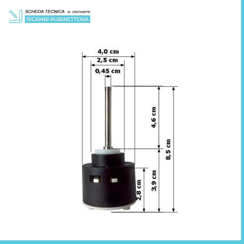 CARTUCCIA RUBINETTI NOBILI JOYSTICK BILLY RICAMBIO PER MISCELATORI RCR465