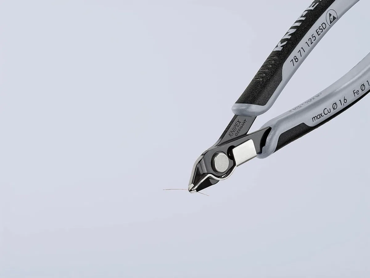 KNIPEX Elektronski Super Knips ESD con impugnature multicomponente 125 mm, 78 71 125 ESD