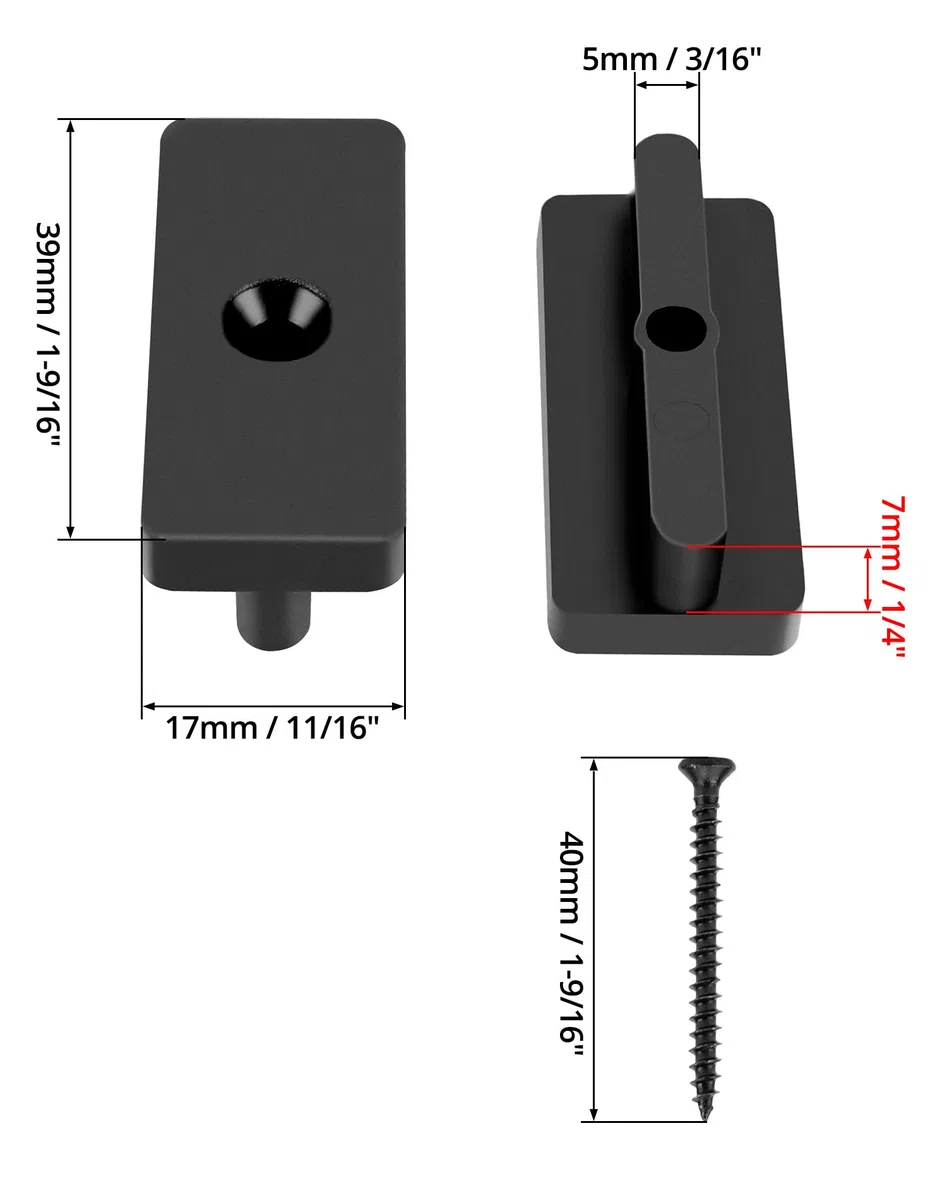 QWORK® 200 Clip di Fissaggio in Plastica ad Alta Densità per Pannello di Decking Composito - Distanziatori Nascosti da 5 mm con Viti