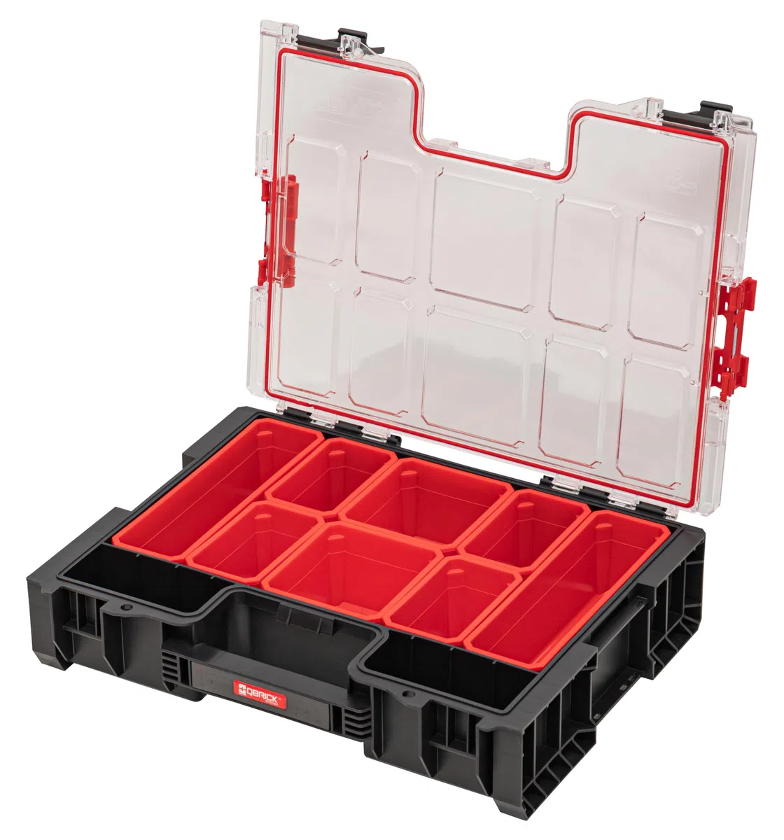 Qbrick System Organizzatore Porta Utensili Vuoto Organizer Scatola Di Assortimento 450 x 358 x 110 mm Nero Rosso PRO Organizer 300