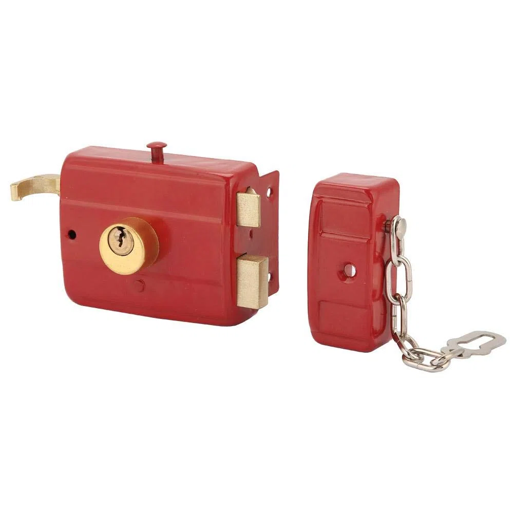 Catenaccio Rim Lock Guardia di sicurezza Catenaccio morto Scrocco Defender Heavy Dut per porta d'ingresso