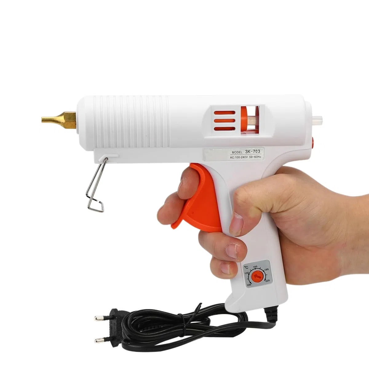 DEWIN Pistola Colla a Caldo,Pistola a Caldo per Colla Pistola a Caldo Regolabile Regolabile per Strumento di Riparazione Artigianale 110W (EU Plug)