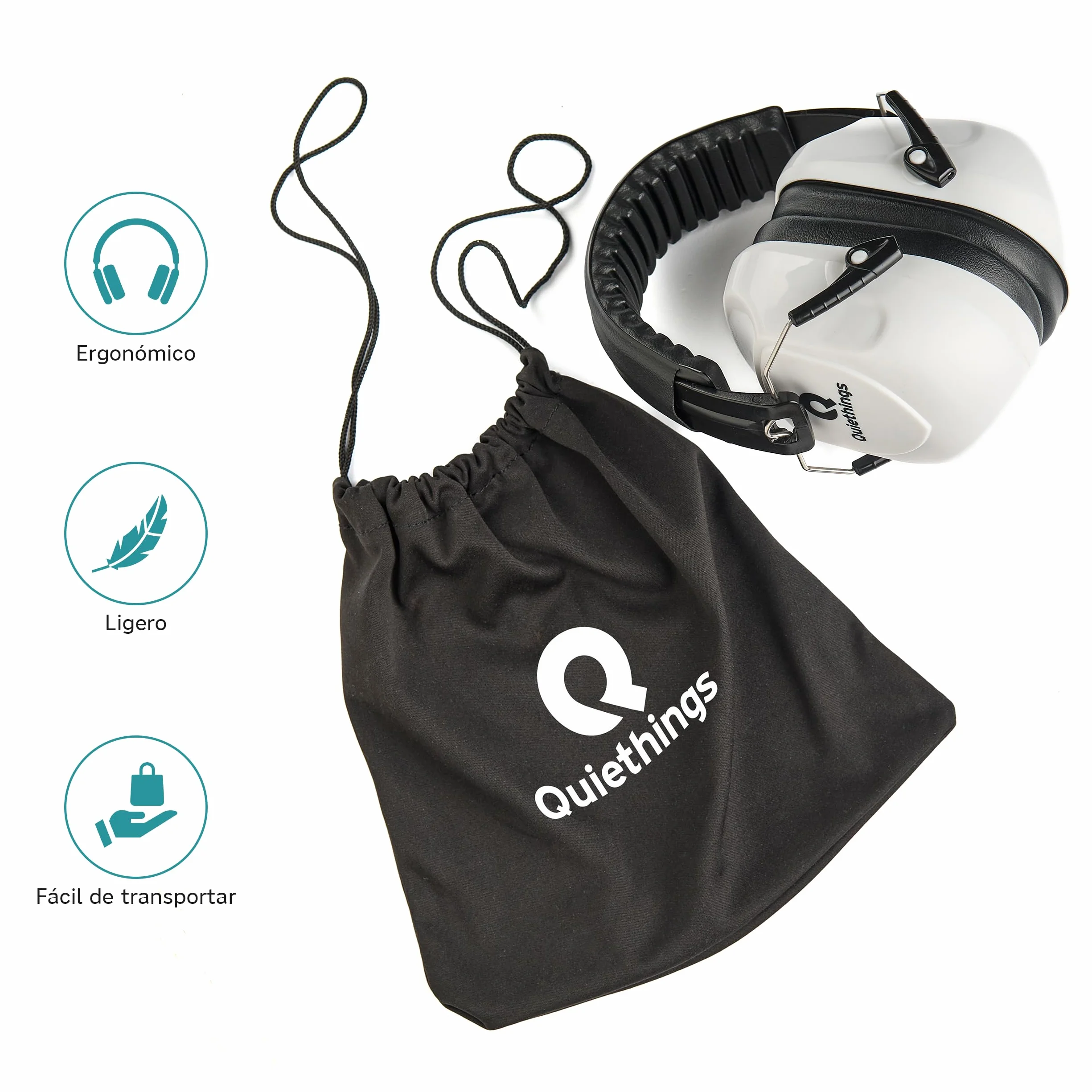 CASCO INSONORIZZAZIONE PER STUDIARE | Caschi Antirumore Adulti | Caschi Insonorizzati | Cuffie Isolanti Rumore Studiare | Caschi Antirumore Per Studiare | Studio, Concorsi, Autismo | 33dB