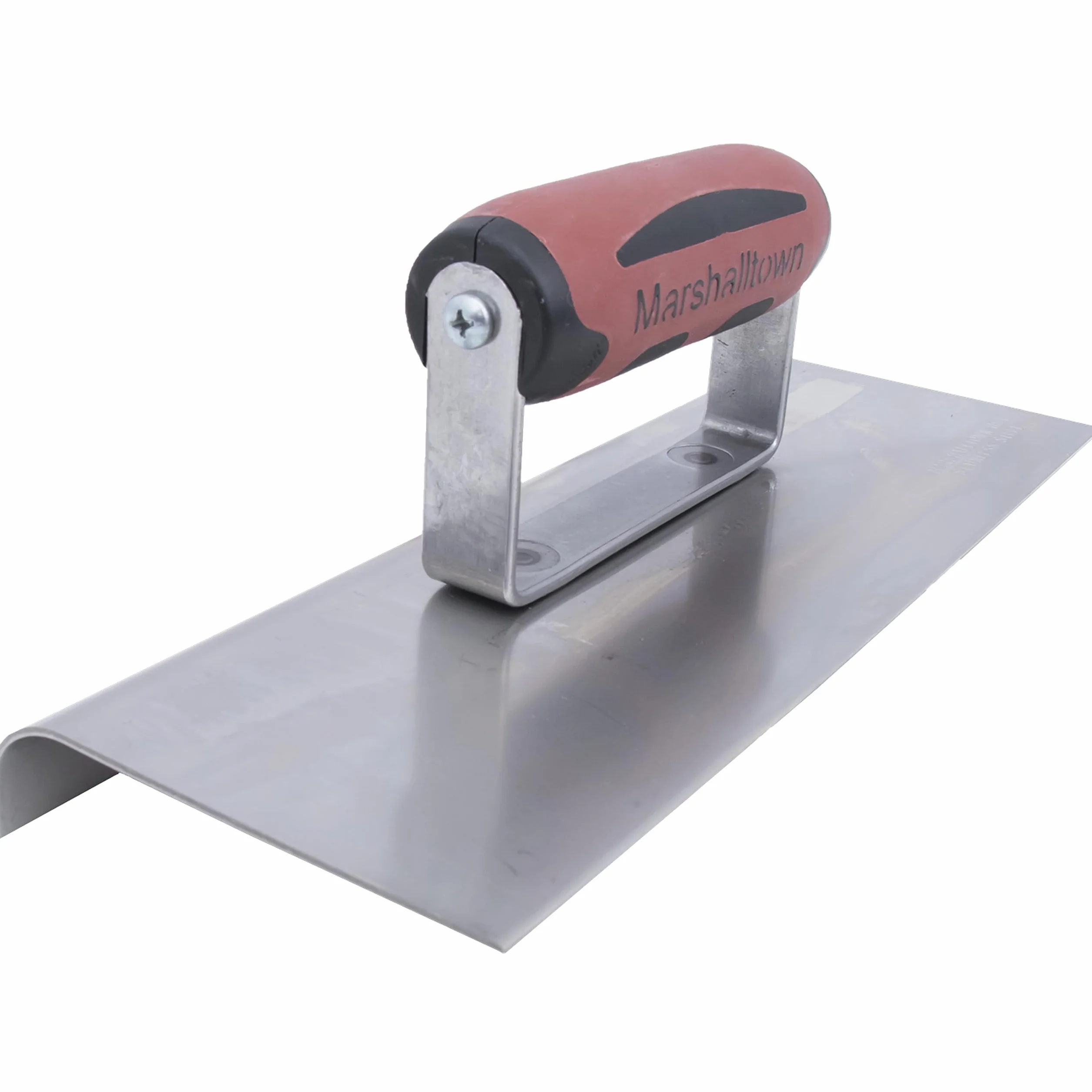 Frattazzo per bordi Marshalltown in acciaio inossidabile con impugnatura Durasoft, per arrotondare il calcestruzzo, raggio: 19 mm, labbro 25 mm, dimensioni della frattazzo: 254x102 mm