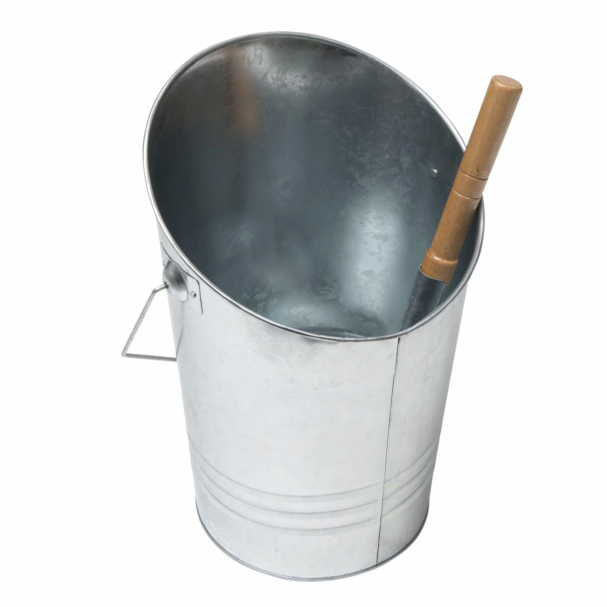 Secchio da 7 L e pala per ceneri in acciaio zincato WERKA PRO