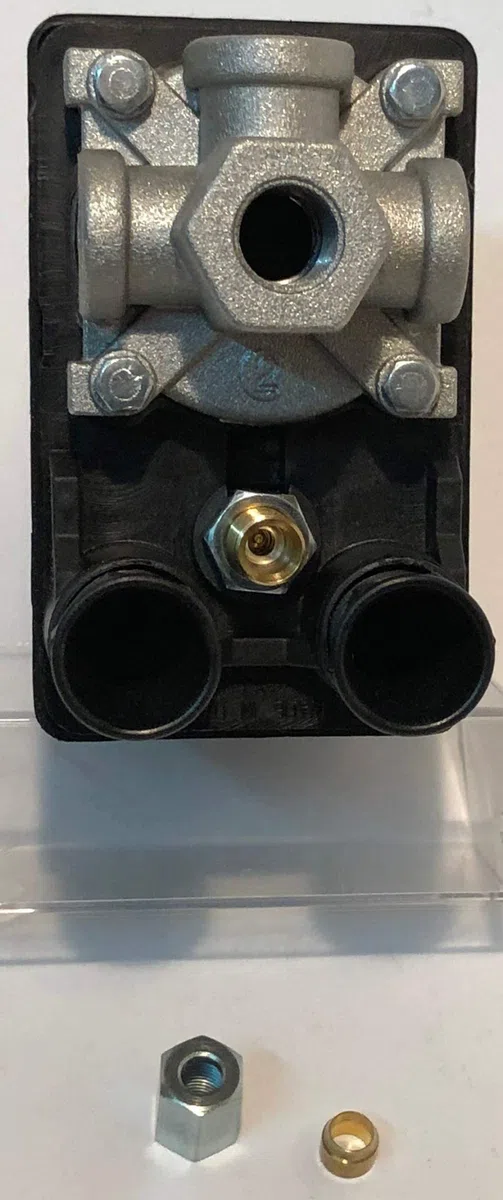 Pressostato Italiano Mata NE-MA per Compressori Monofase 4 Vie - Connessione rapida diam.6