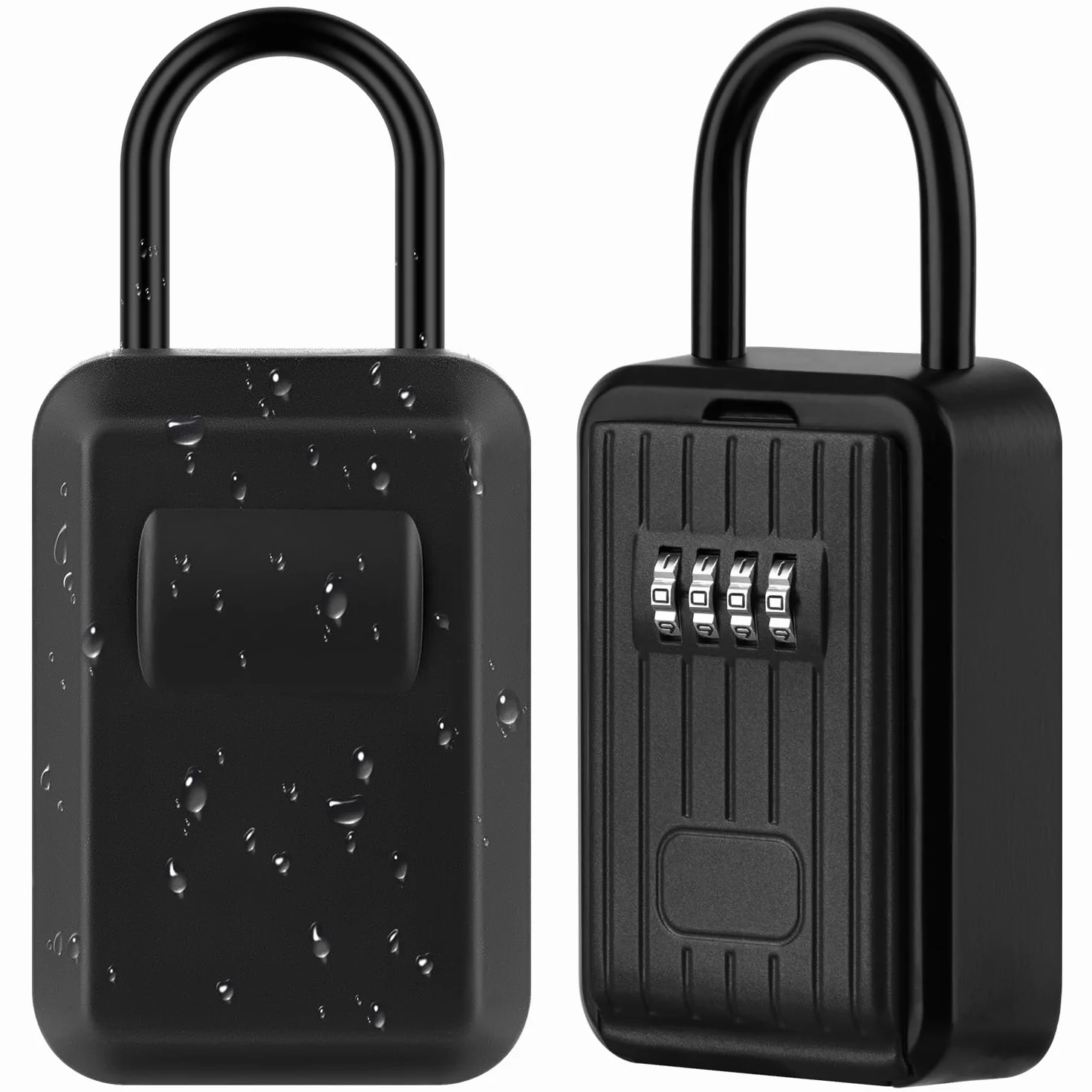 TEUEN Cassetta Sicurezza Chiavi Esterno con Copertura in Silicone Impermeabile - Cassetta Chiavi con Combinazione Grande - Cassetta Portachiavi Adatto a Casa, Fabbrica, Garage,Self Check In
