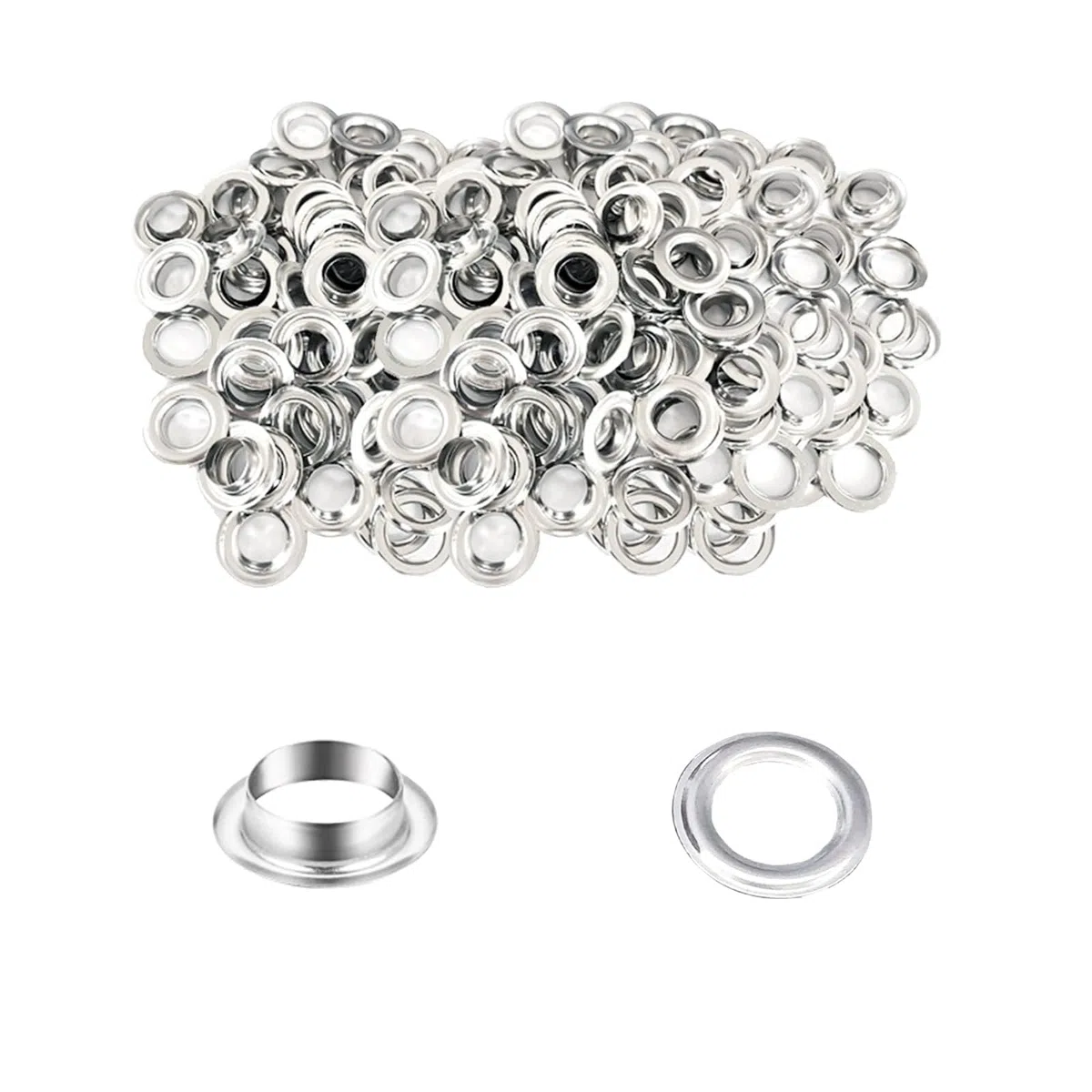 HAPDEN Occhielli da 3/8 di pollice per strumento di passacavo da 10 mm, 500 set di ricarica per kit di occhielli