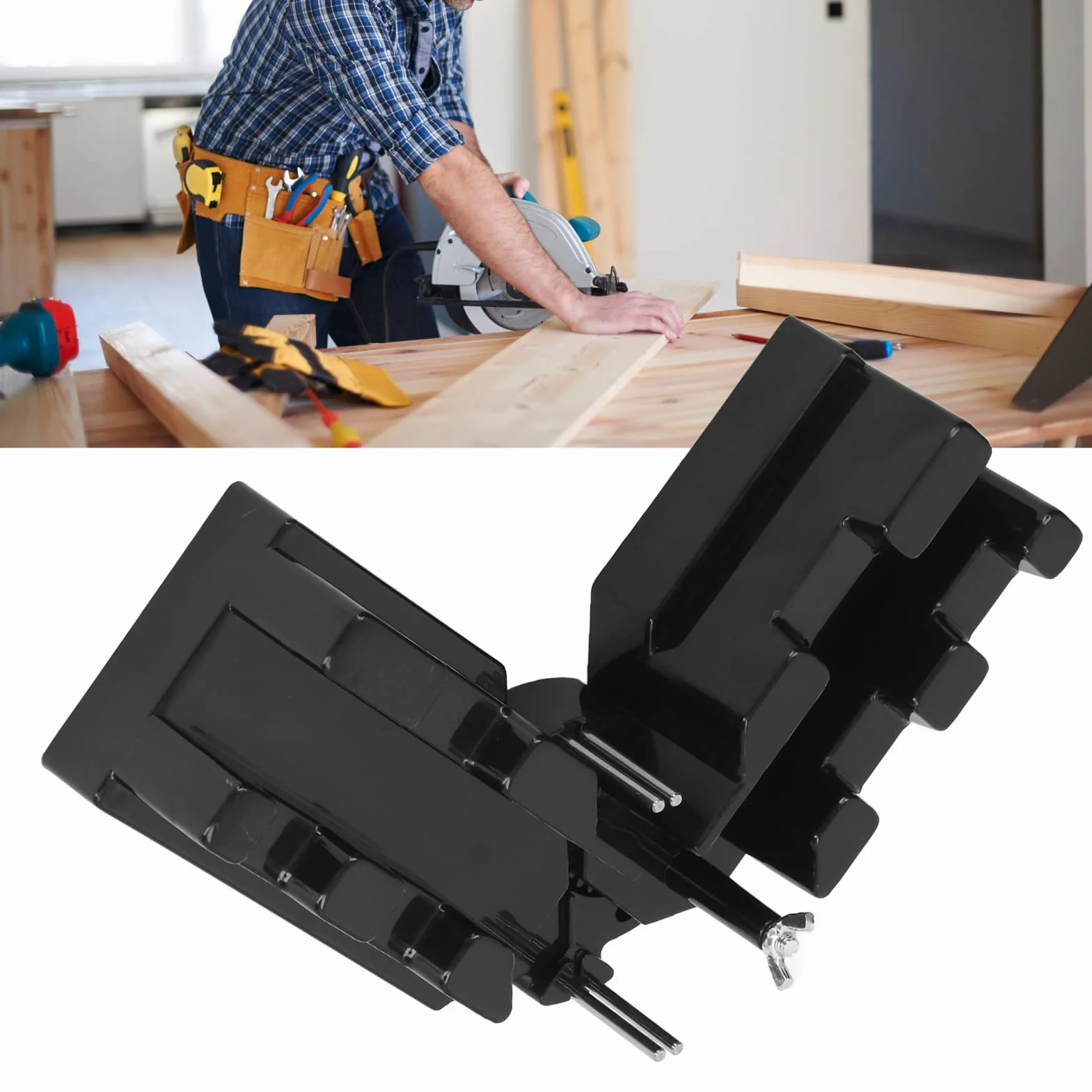 Utensile da taglio per misurazione obliqua misurazione taglio zoccolino utensili da taglio per misurazione stabili 2 in 1 segatura precisa portatile per la lavorazione del legno Scies d'encadreur
