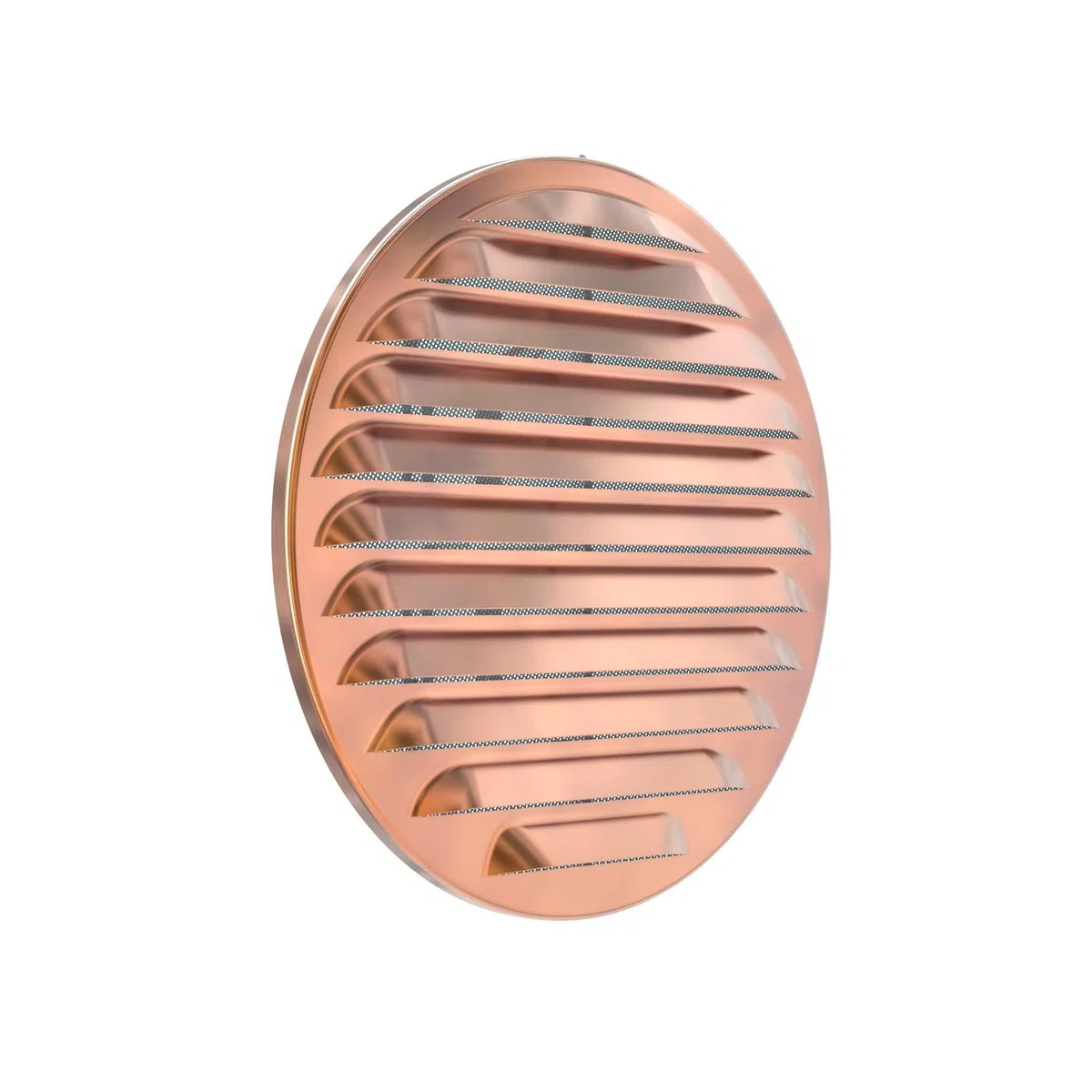 Plikc - Griglia aerazione tonda in con rete anti insetti - MADE IN ITALY (Rame 125/160mm)