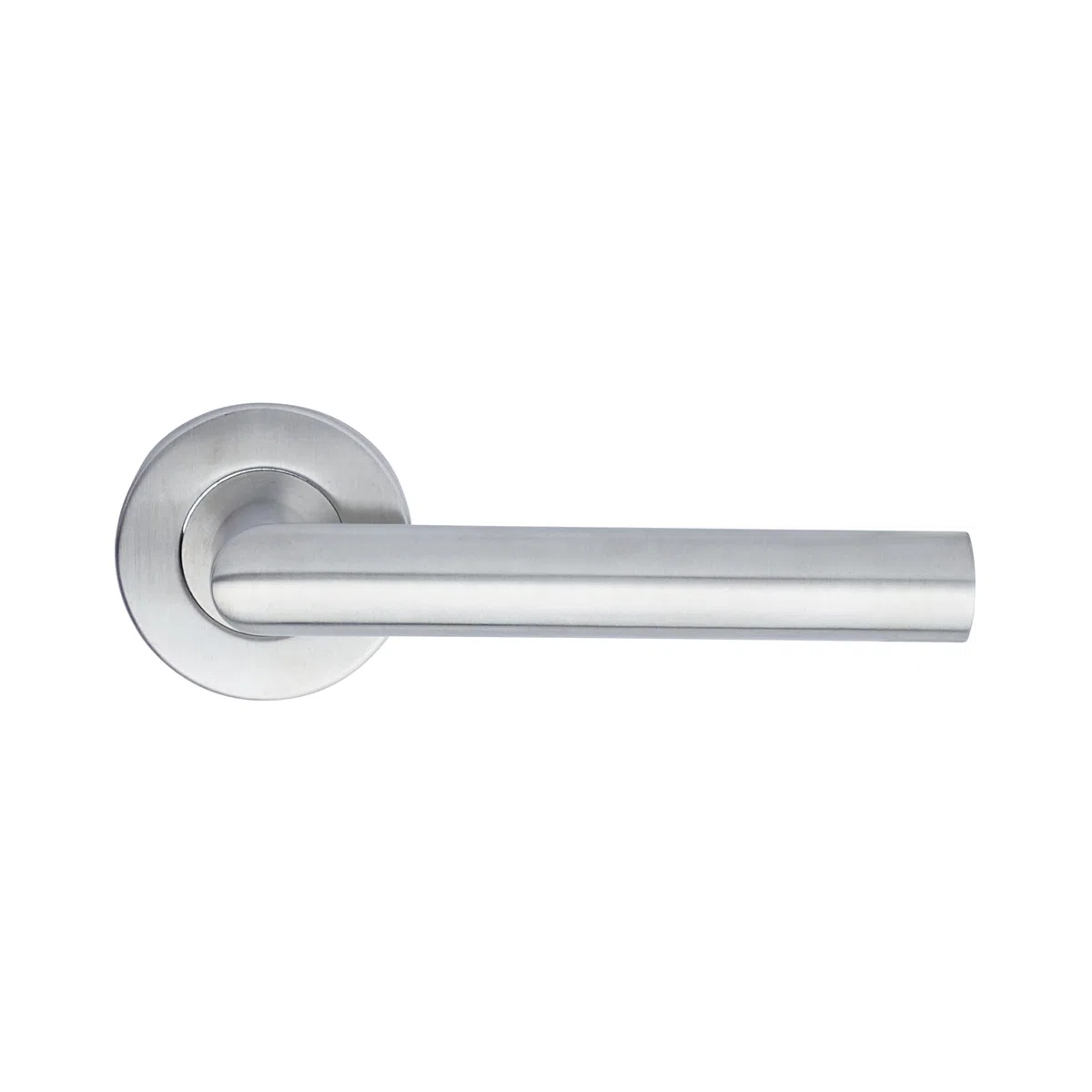 Yale Set di maniglie L 90 in acciaio inossidabile per porta con nottolino per chiusura privacy 35-S1L9-RRWC-88-3101, satinate, design moderno, adatto per porte interne ed esterne