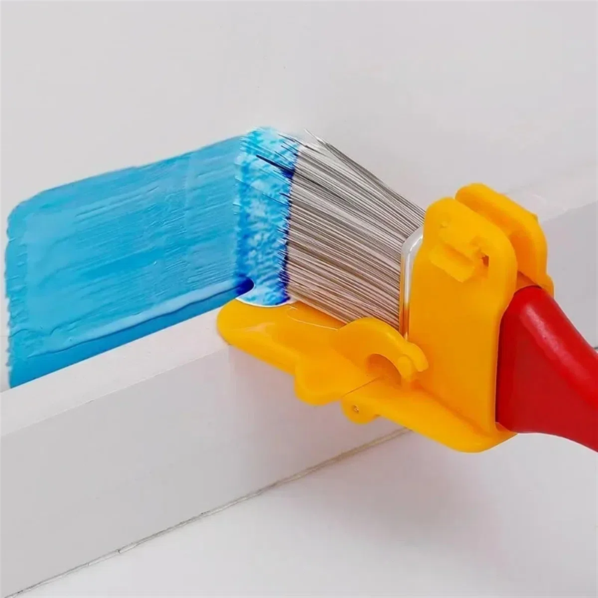 Pennello per pittura con manico per bordi nascosti, separazione dei colori, set da 1/2/3 pezzi