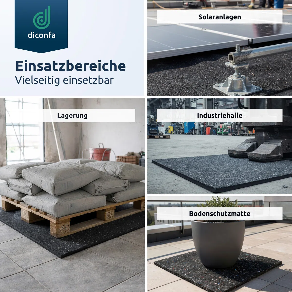 diconfa tappetino protettivo per cantieri 900mm 90cm 0,9m LARGO - SPESSORE fino a 20 mm + LUNGHEZZA fino a 10 m SELEZIONE - 450mm 45cm 0,45m // 15mm tappetini in gomma per esterni antivibrazione