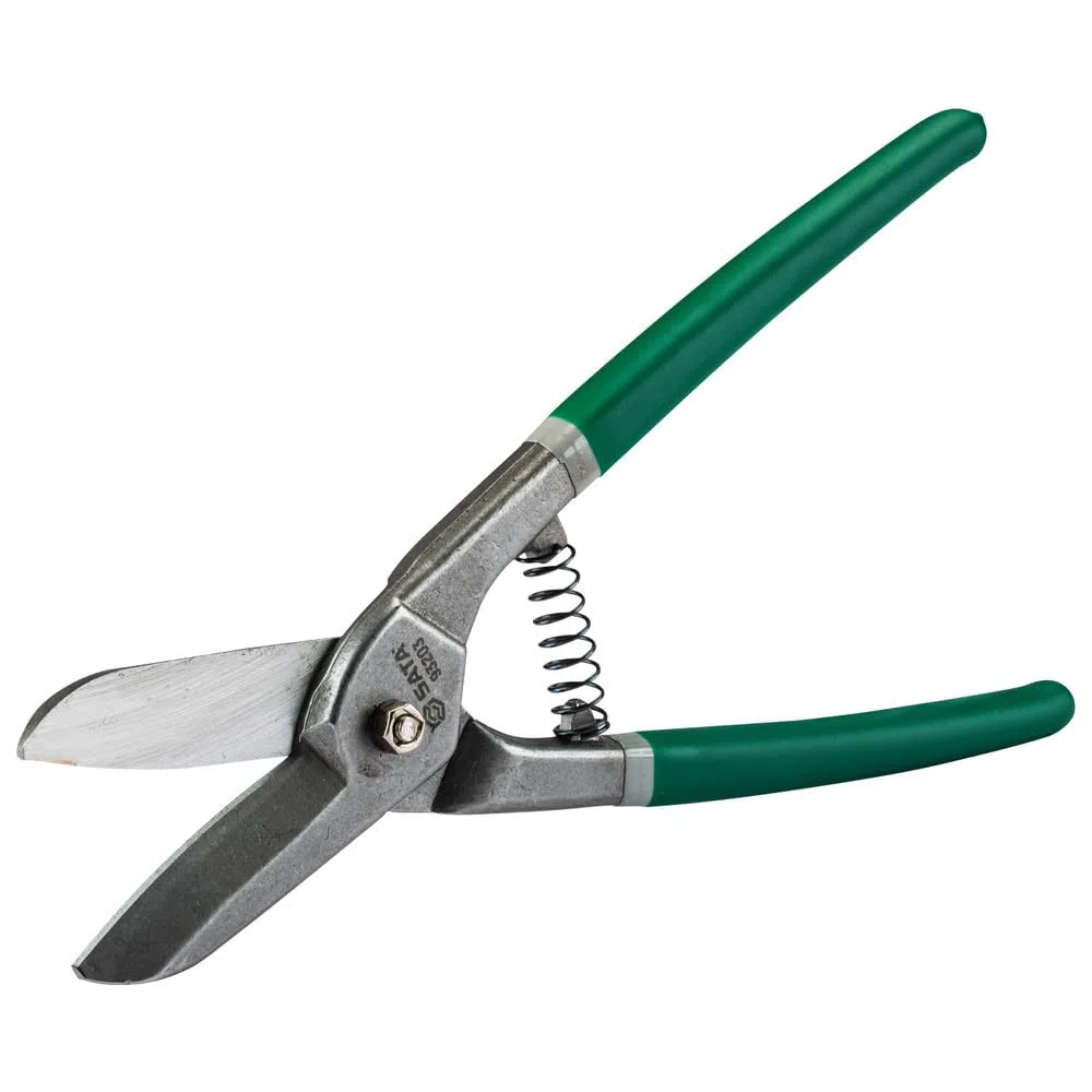 SATA ST93204 - Cesoie per lamiera, 350 mm, 14" per un taglio dritto con impugnatura ergonomica e scanalata e meccanismo a molla