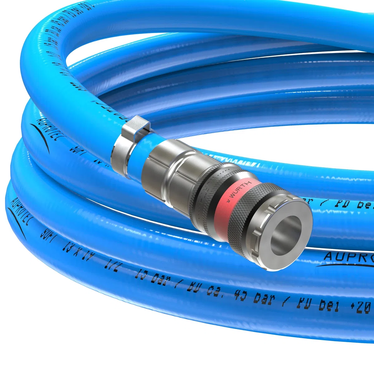 Tubo per aria compressa AUPROTEC + Raccordo di Würth selezione: (3m metri, Ø interno 13mm)