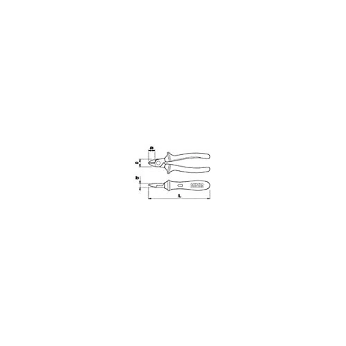USAG 188 A - Tronchese a grande effetto a tagliente diagonale 188051