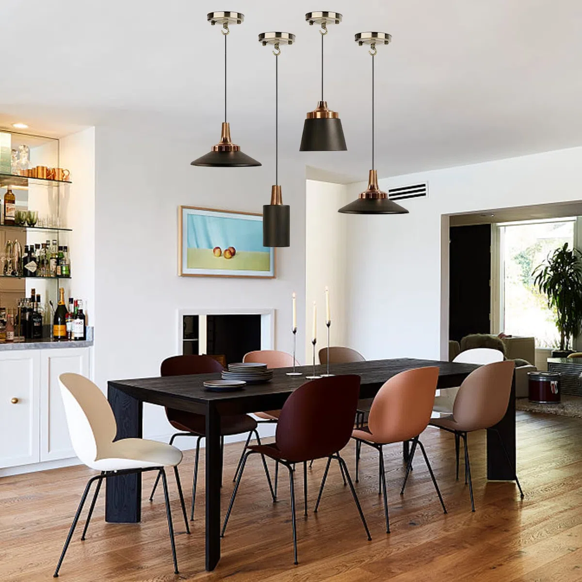 Tissting 2 Pezzi Rosone da Soffitto con Gancio, Lampadario a Soffitto in Ferro Vintage con Piastra a Gancio Accessori per Lampade a Sospensione Multiuso(Bronzo)