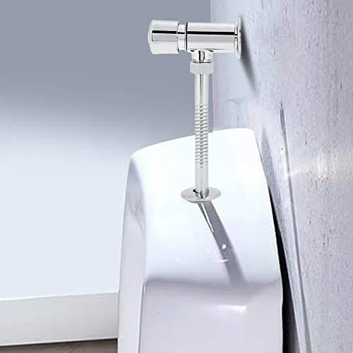 Valvola di Scarico della Toilette, Tempo in Lega di Zinco Tempo di Ritardo Mannuale valvola a Pulsante di Scarico Valvola del Serbatoio dell'Acqua Valvola del Rubinetto del Bagno per la casa