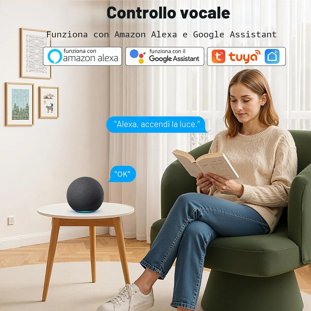 4 pezzi interruttore della luce intelligente modulo 10 A, interruttore Wi-Fi intelligente universale Smart Life Wi-Fi interruttore Smart WiFi modulo compatibile con Alexa Google Assistant