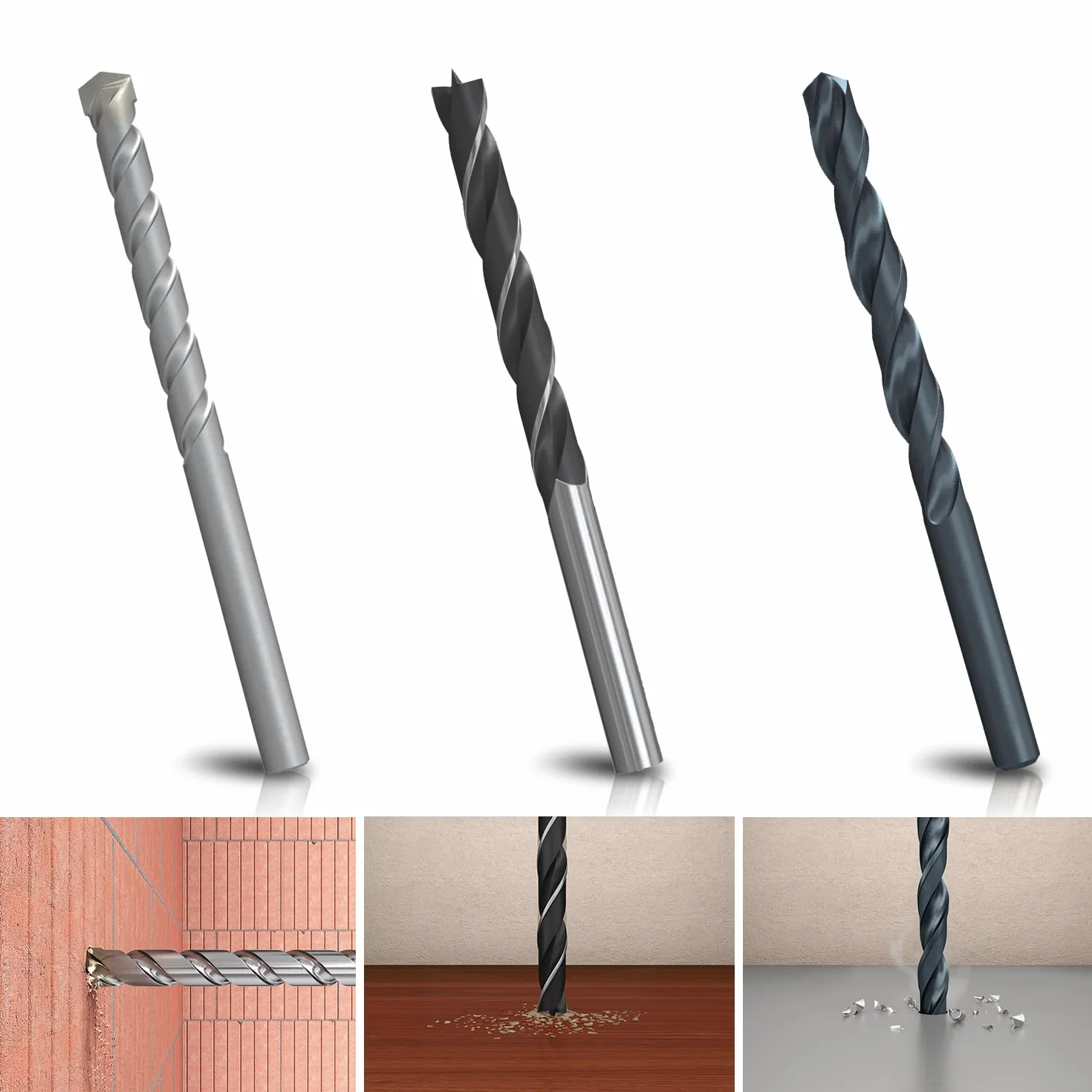 Fischer Kit di Punte Professionale per Trapano 18 Pezzi, Versatili per Muro, Legno, Metallo, Set Assortito con Diametri da 3 a 10mm, Alta Qualità e Durata, per Fai-Da-Te e Professionisti, 530667