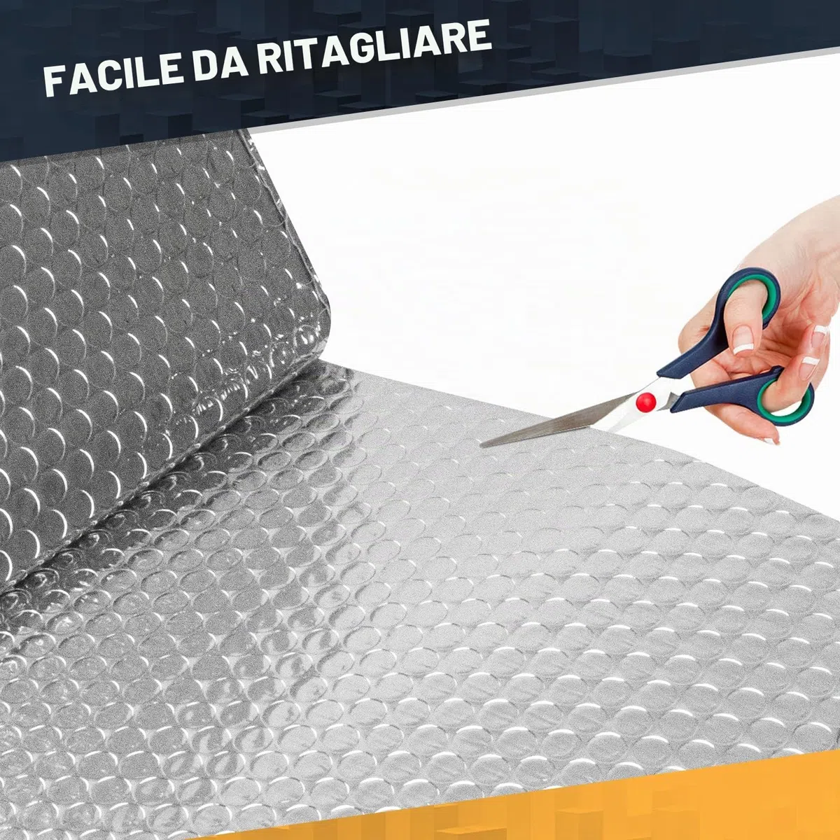 Foglio Riflettore Radiatore - Pannelli Riflettori Radiatore per Casa 5m x 60cm, 3mm Spessore Foglio Termoriflettente Isolante Termoriflettente con Cuscinetto Adesivo, Foglio Radiatore a Bolle