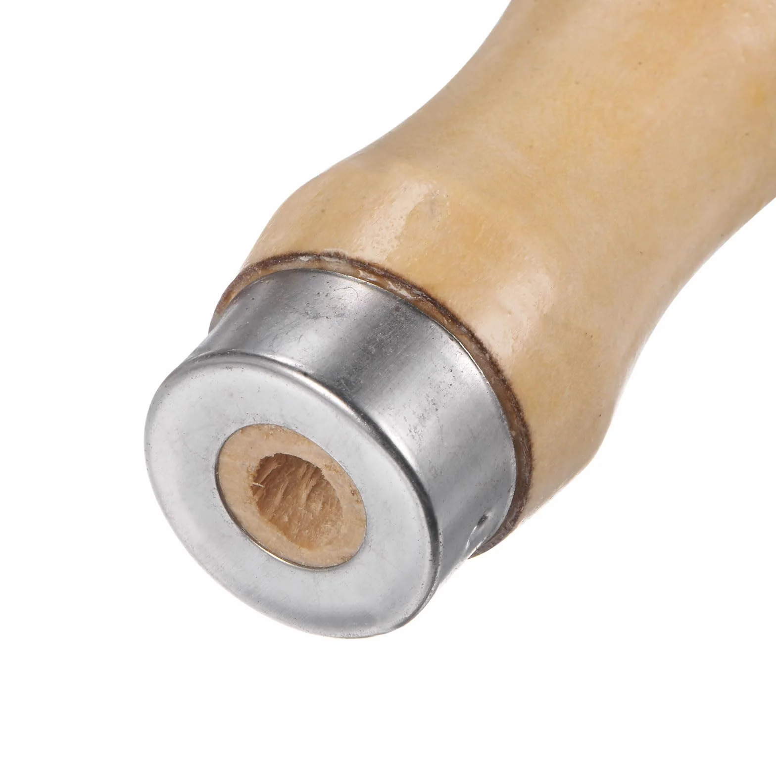 QUARKZMAN Manico per Lime Legno da 6pz, Manici Ergonomici Foro Rotondo da 4,72" e 8,5 Mm, Collare Metallo per Lime Metalliche da 12"