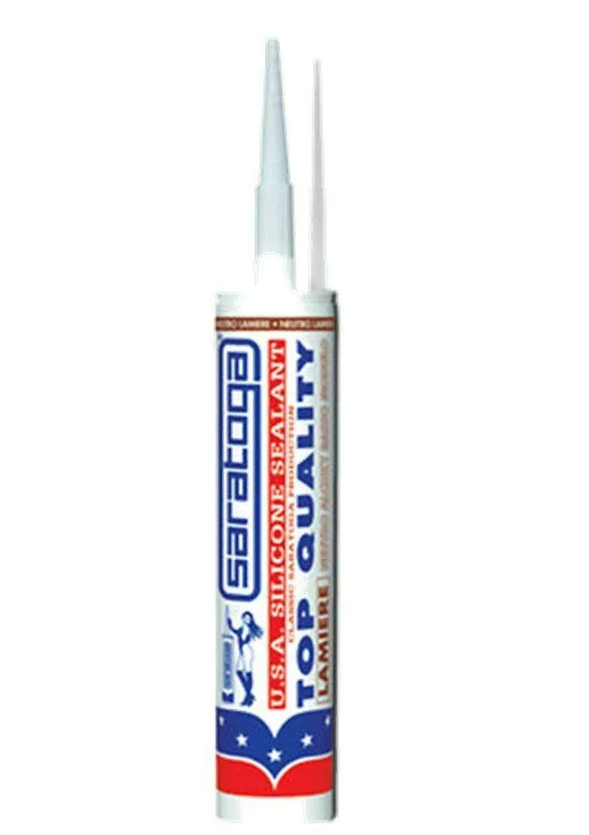 SARATOGA SILICONE SIGILLANTE LAMIERE gronda USA White MARRONE TESTA DI MORO