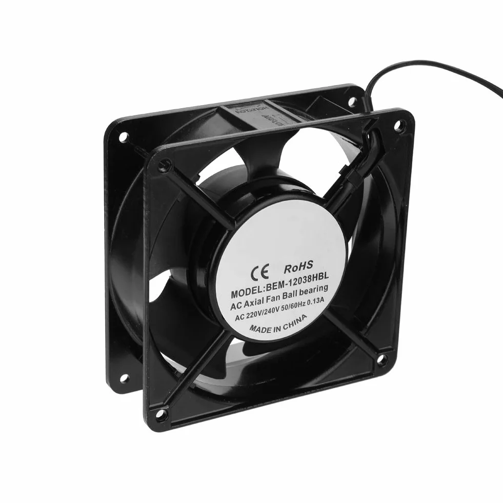 Ventola di Raffreddamento Assiale per Saldatrice 120x120x38 mm Metallo 28W Motore in Rame 2600 RPM Alta Velocità Basso Rumore 82CFM