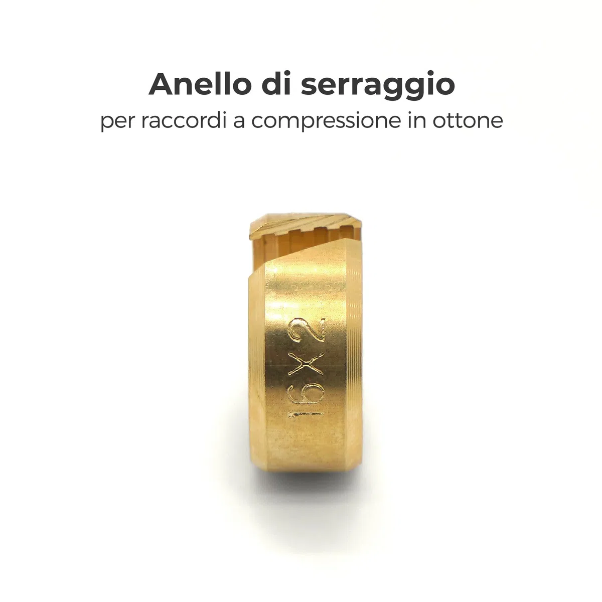 Vancoco 10 pz Raccordo a compressione 16x2mm per Tubi di Riscaldamento a Pavimento Giunti 3/4'' Eurocone