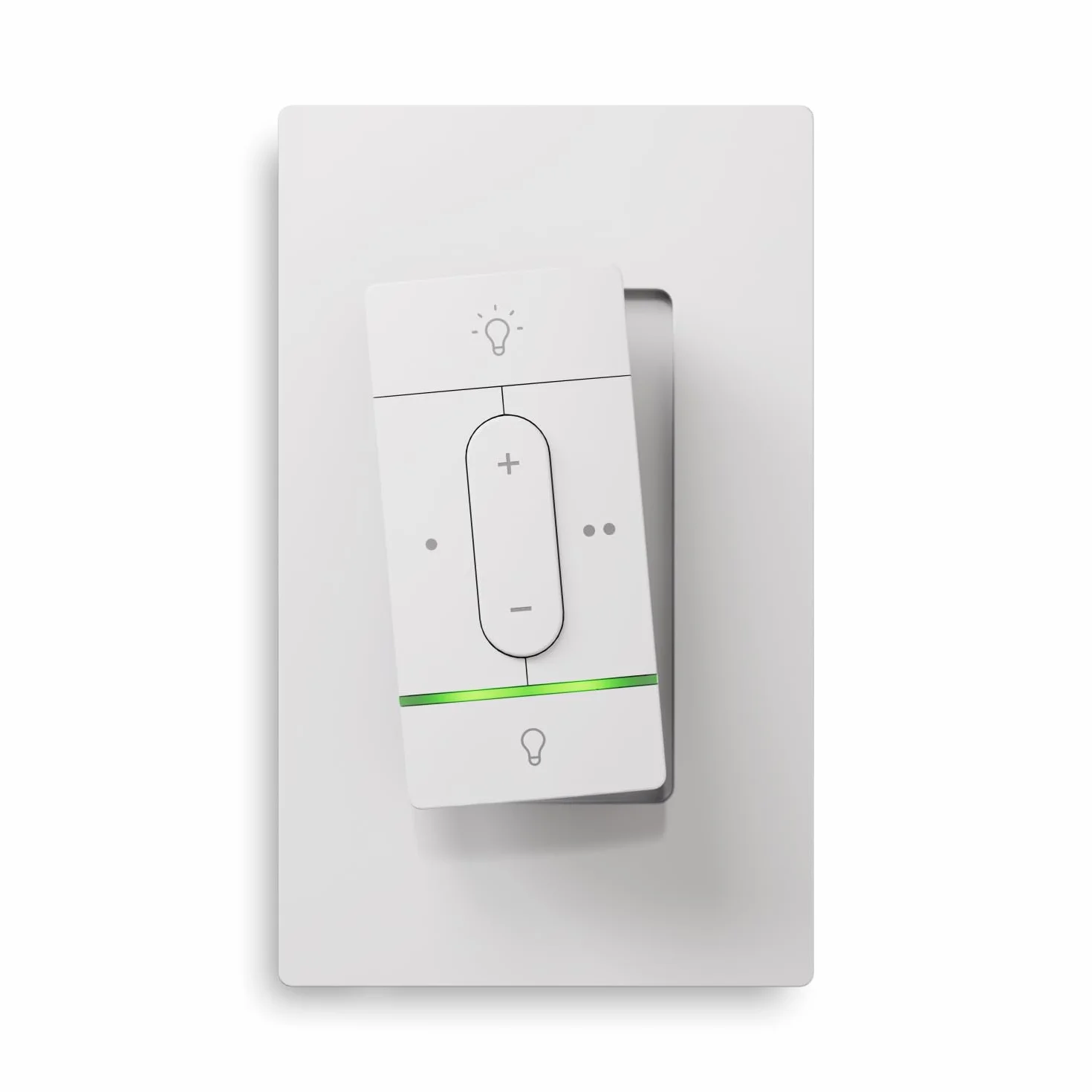 Nanoleaf Sense+, Interruttore Wireless Intelligente Portatile (senza Installazione) con 2 Pulsanti Configurabili, Remoto Dimmer Switch, Sensori di Movimento e Luce Diurna, Interno