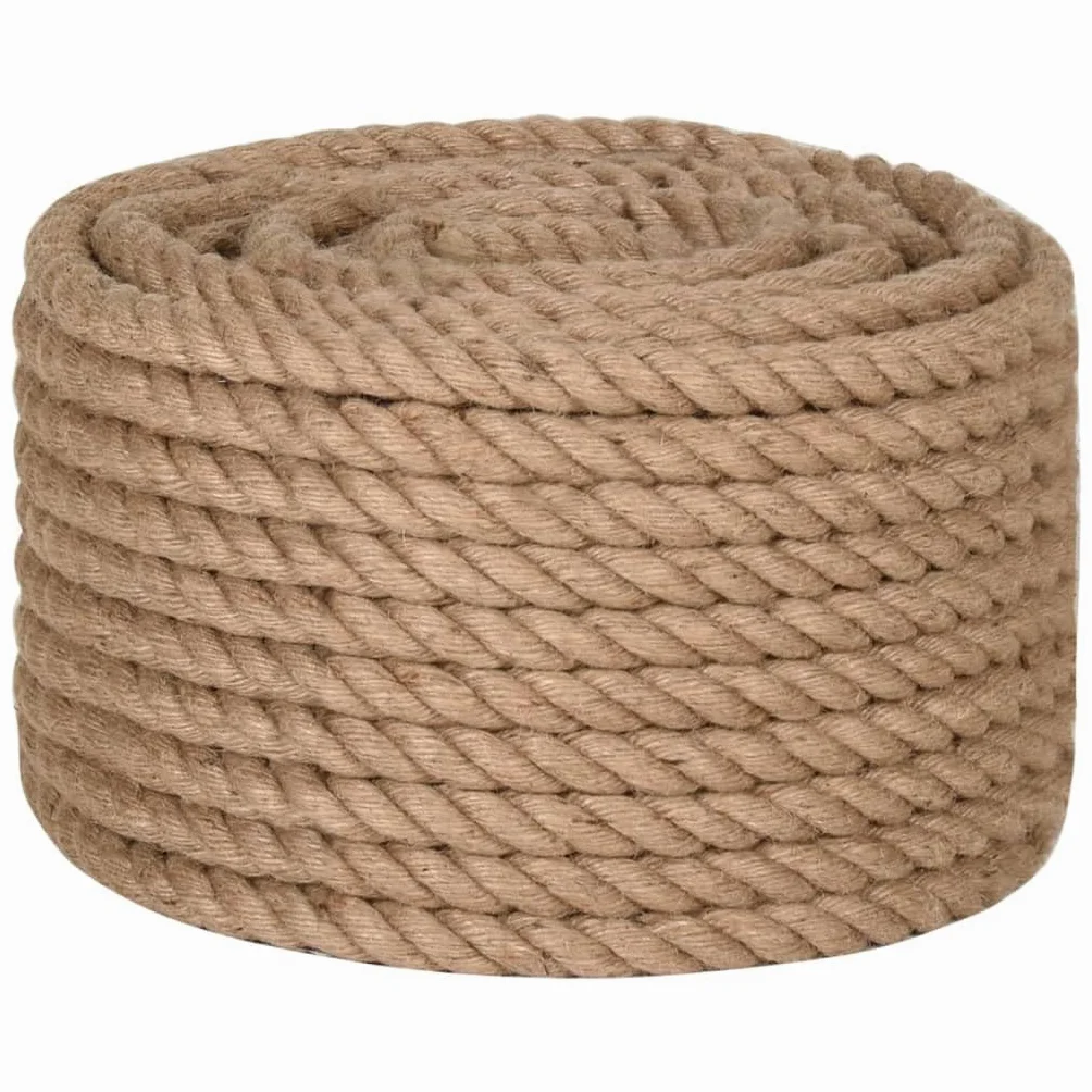 vidaXL Corda in Juta Lunga 100 m Spessa 16 mm, Corda di Iuta, spago, Corda Decorativa, Corda, spago di Iuta, Corda per Artigianato
