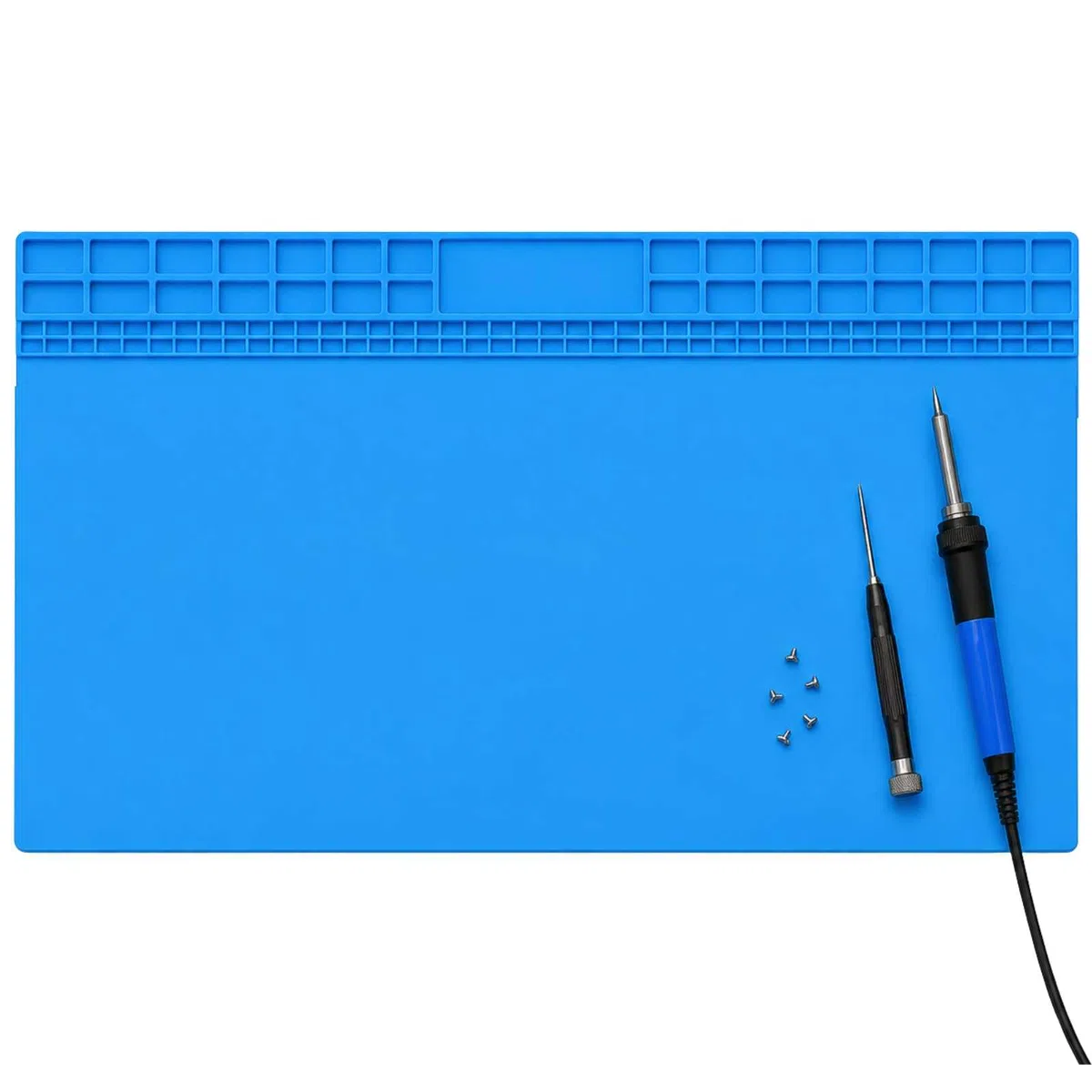 Tappetino per saldatura, extra grande, in silicone, 70 x 40 cm, per riparazione, saldatura, fai da te