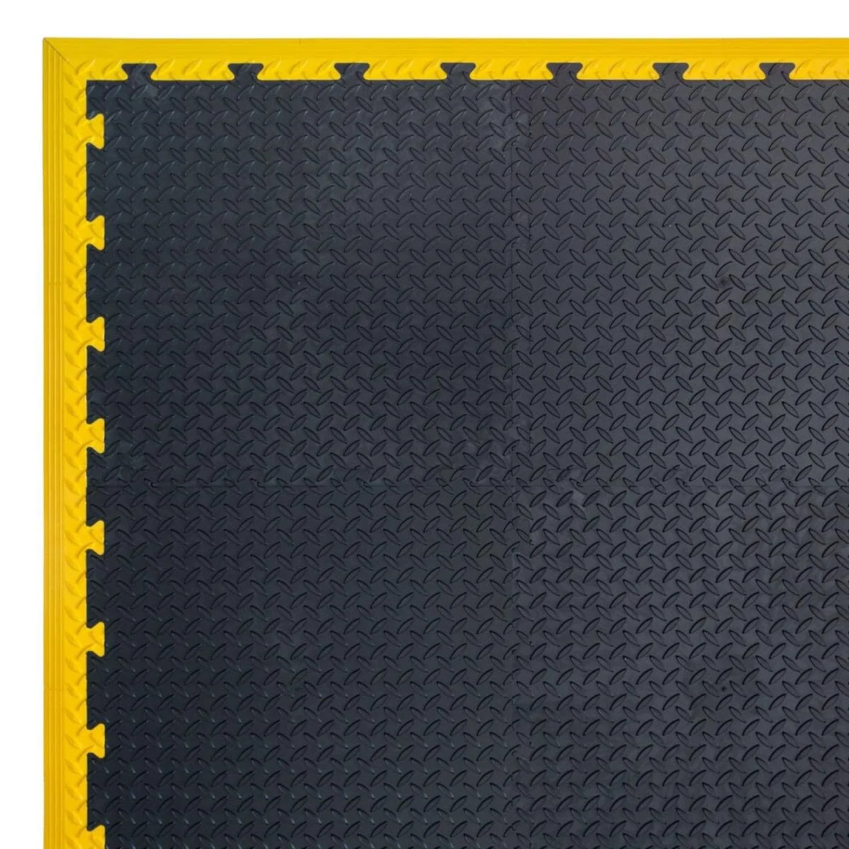 INTEC - Confezione di 5 cordoli maschi per piastrelle in PVC nero con clip per pavimento antiscivolo quadrato Garage Atelier PS50CRN/M